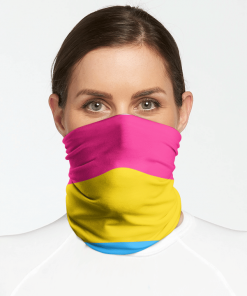 LGBTQ GAY QUEER PANSEXUAL PRIDE FLAG FACE MASK NECK GAITER