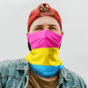 LGBTQ GAY QUEER PANSEXUAL PRIDE FLAG FACE MASK NECK GAITER