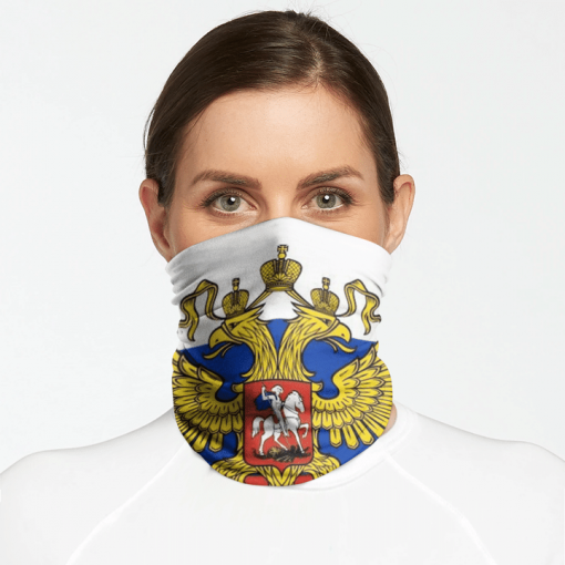 RUSSIAN FLAG FACE MASK NECK GAITER