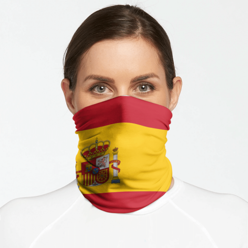 SPAIN FLAG FACE MASK NECK GAITER