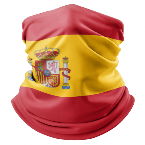 SPAIN FLAG FACE MASK NECK GAITER