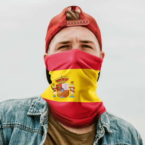 SPAIN FLAG FACE MASK NECK GAITER