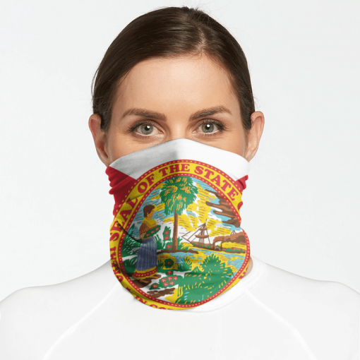 STATE OF FLORIDA FLAG FACE MASK NECK GAITER