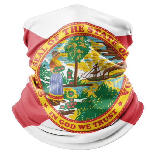 STATE OF FLORIDA FLAG FACE MASK NECK GAITER