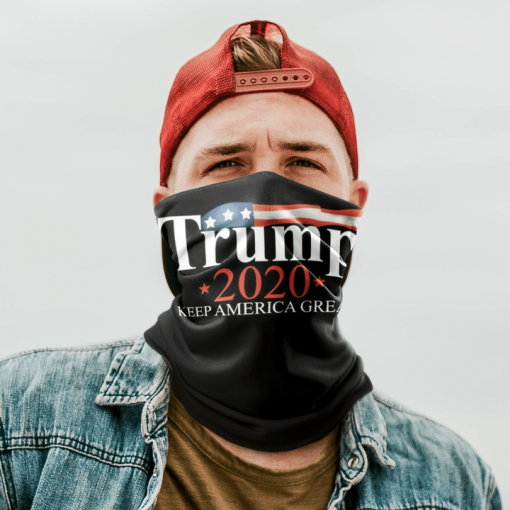 TRUMP 2020 KEEP AMERICA GREAT FACE MASK NECK GAITER