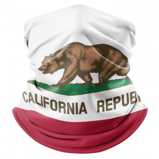 CALIFORNIA FLAG FACE MASK NECK GAITER