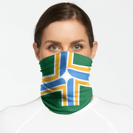 CITY OF PORTLAND FLAG FACE MASK NECK GAITER