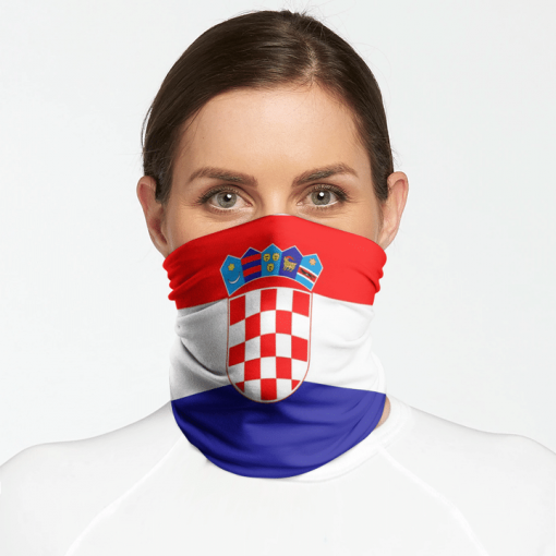 CROATIA FLAG FACE MASK NECK GAITER