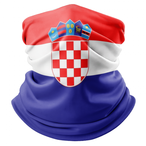 CROATIA FLAG FACE MASK NECK GAITER