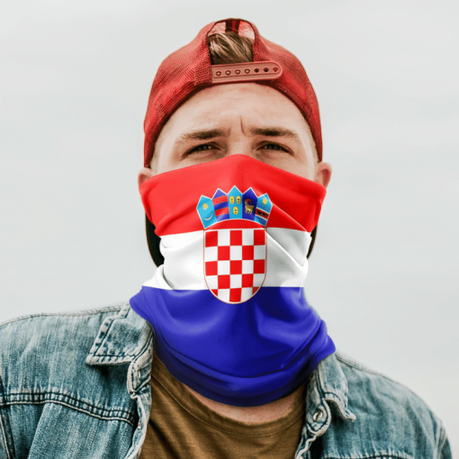 CROATIA FLAG FACE MASK NECK GAITER