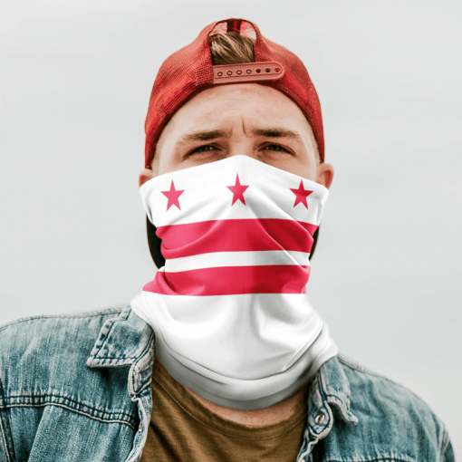 DC FLAG FACE MASK NECK GAITER