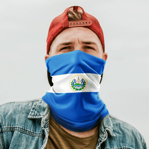 EL SALVADOR FLAG FACE MASK NECK GAITER