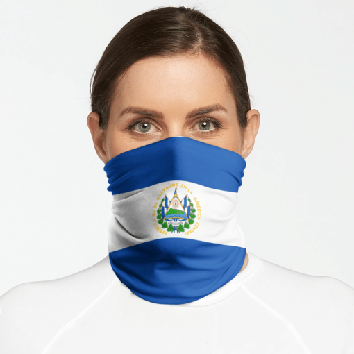 EL SALVADOR FLAG FACE MASK NECK GAITER