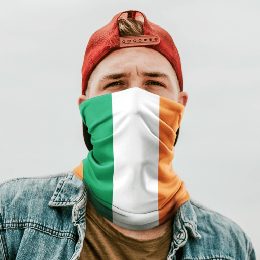 IRISH FLAG FACE MASK NECK GAITER