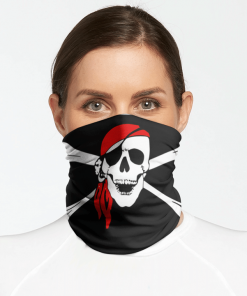 PIRATE FLAG FACE MASK NECK GAITER