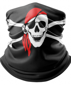 PIRATE FLAG FACE MASK NECK GAITER