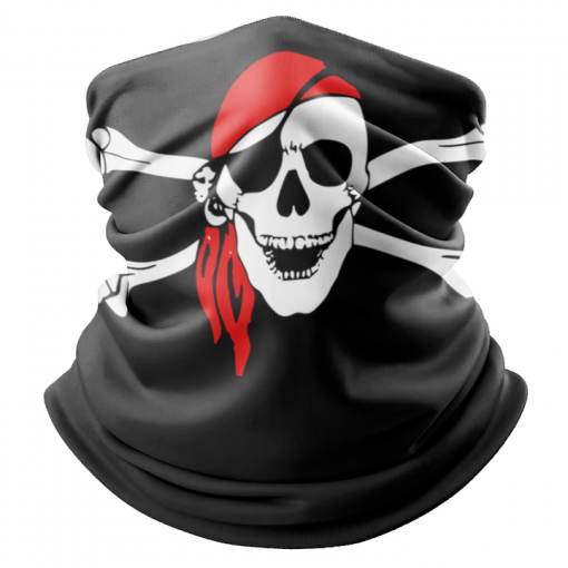 PIRATE FLAG FACE MASK NECK GAITER