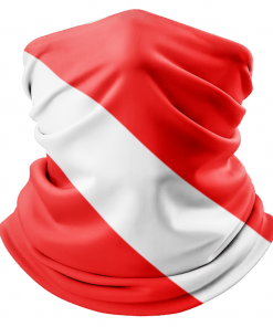 SCUBA DIVE FLAG FACE MASK NECK GAITER