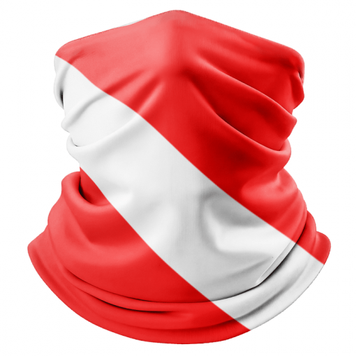 SCUBA DIVE FLAG FACE MASK NECK GAITER