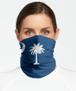 SOUTH CAROLINA STATE FLAG FACE MASK NECK GAITER