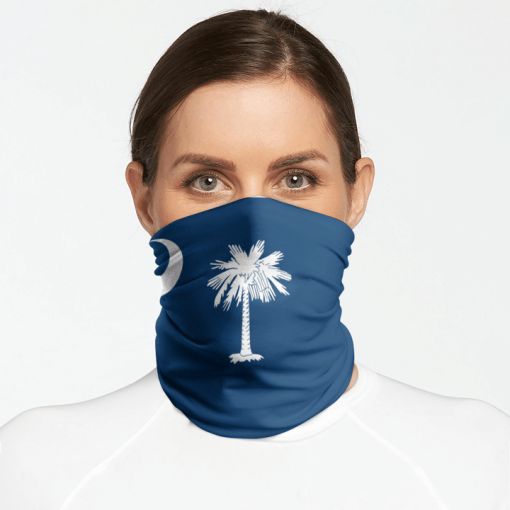 SOUTH CAROLINA STATE FLAG FACE MASK NECK GAITER