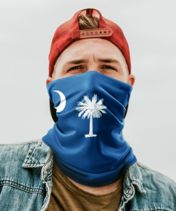 SOUTH CAROLINA STATE FLAG FACE MASK NECK GAITER