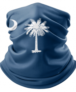 SOUTH CAROLINA STATE FLAG FACE MASK NECK GAITER