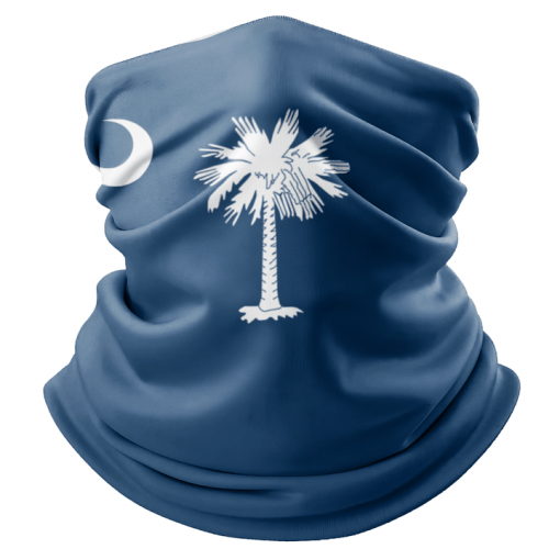 SOUTH CAROLINA STATE FLAG FACE MASK NECK GAITER