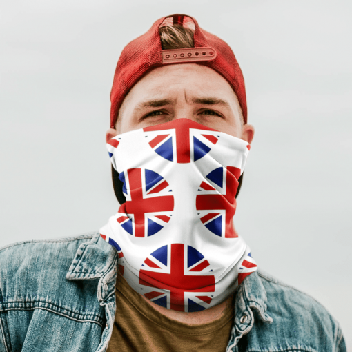 UK FLAG FACE MASK NECK GAITER