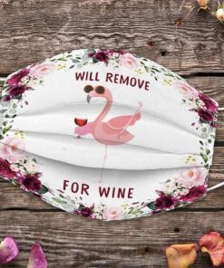 Flamingo Will Remove For Wine 3 Layer Face Mask,Adult Kid FaceMask