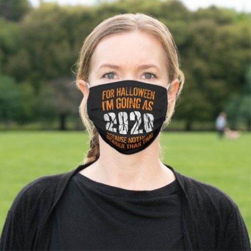 For Halloween I'm Going As 2020 Funny Costume Cloth Face Mask