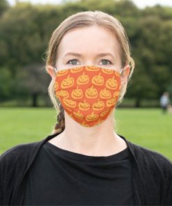 Happy Halloween Pumpkin Faces Cloth Face Mask