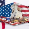 Patriotic Horse American Flag Awesome Face Mask