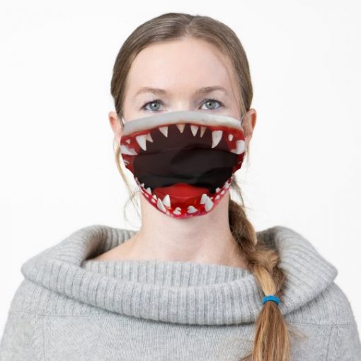 Funny Shark Mouth Cloth Face Mask