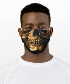 Golden Skull Hallowwen Cloth Face Mask