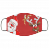 Santa Rudolph Christmas Design Face Mask