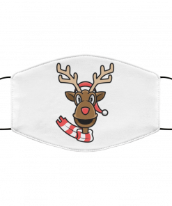 Rudolph Reindeer Christmas Face Mask