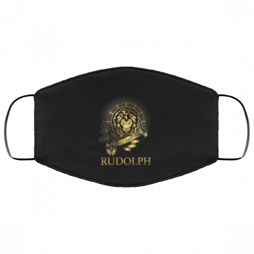 Rudolph Name - Lion Leo Star Sign Named Rudolph Face Mask