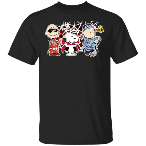 Charlie Woodstock Linus Snoopy Halloween Night Costumes T-Shirt