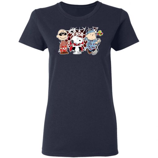 Charlie Woodstock Linus Snoopy Halloween Night Costumes T-Shirt