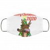 Merry Xmas 2020 Dabbing Rendeer Rudolph Face Mask