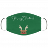 Merry Christmas Rudolph Face Mask