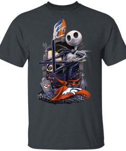 Denver Broncos Jack Skellington Halloween T-Shirt