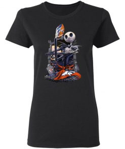 Denver Broncos Jack Skellington Halloween T-Shirt