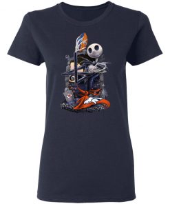 Denver Broncos Jack Skellington Halloween T-Shirt