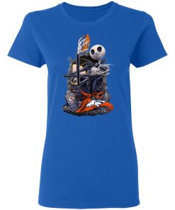 Denver Broncos Jack Skellington Halloween T-Shirt