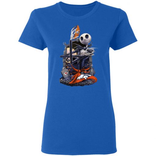 Denver Broncos Jack Skellington Halloween T-Shirt