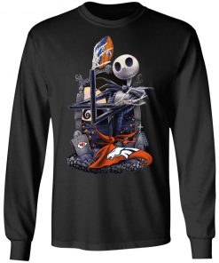 Denver Broncos Jack Skellington Halloween T-Shirt