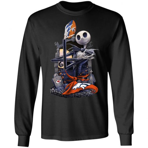 Denver Broncos Jack Skellington Halloween T-Shirt