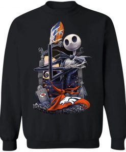 Denver Broncos Jack Skellington Halloween T-Shirt